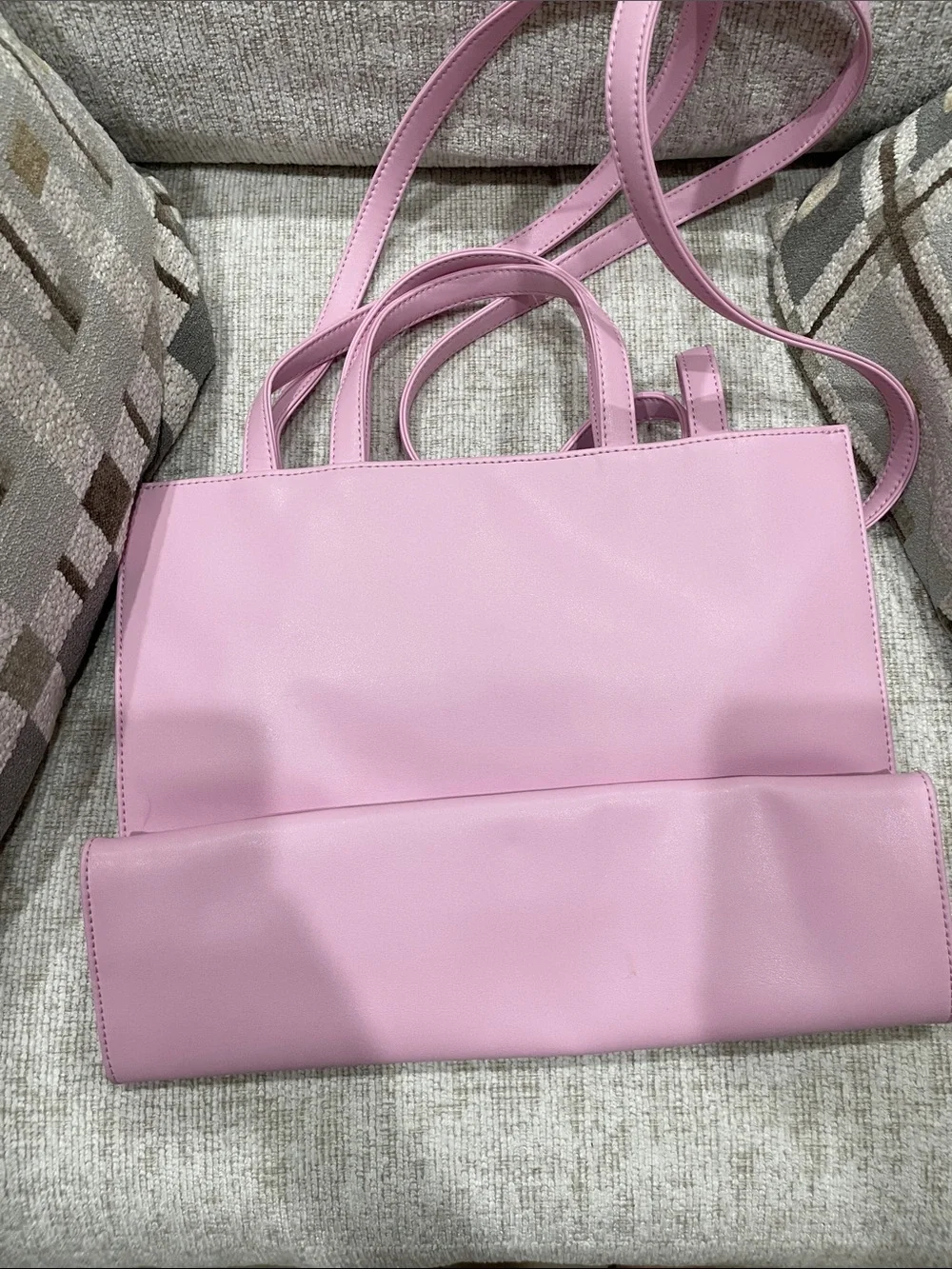Telfar Bubblegum Pink Shopper Tote with Embossed Logo
